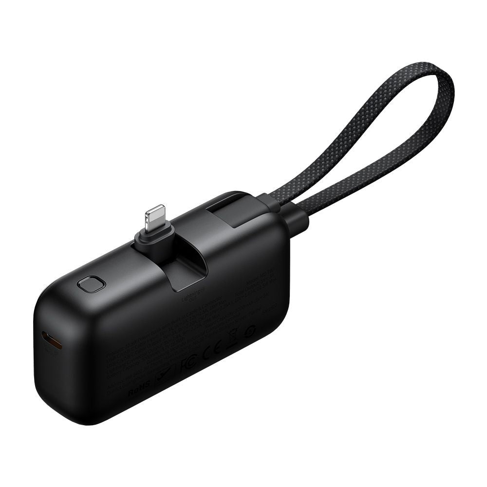 Mcdodo - Power Bank FreeKit Series (MC-7800) - with Built-in Cable & Connector Lightning, 5000mAh, 22.5W - Black