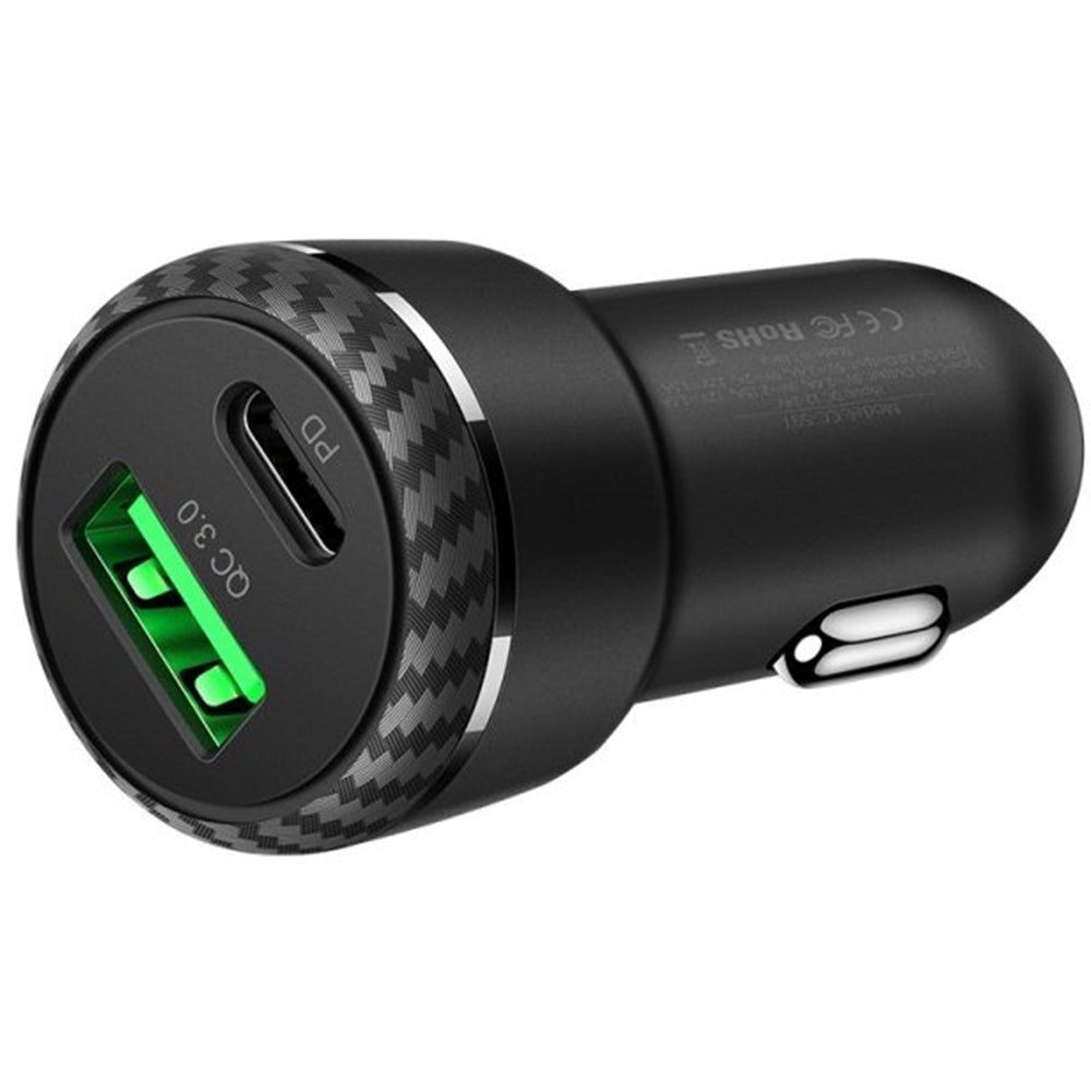 Mcdodo - Car Charger (CC-5970) - Dual Port, Fast Charge, 38W, Smart IC, Fire Retardant Material - Black