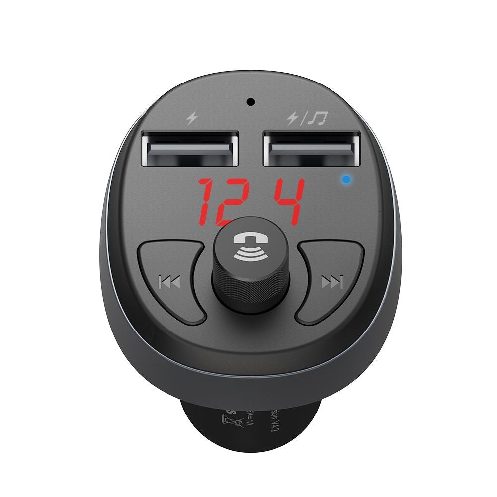 Mcdodo - FM Modulator with Car Charger (CC-6880) - 2x USB-A, with LED Display, 2.1A - Black