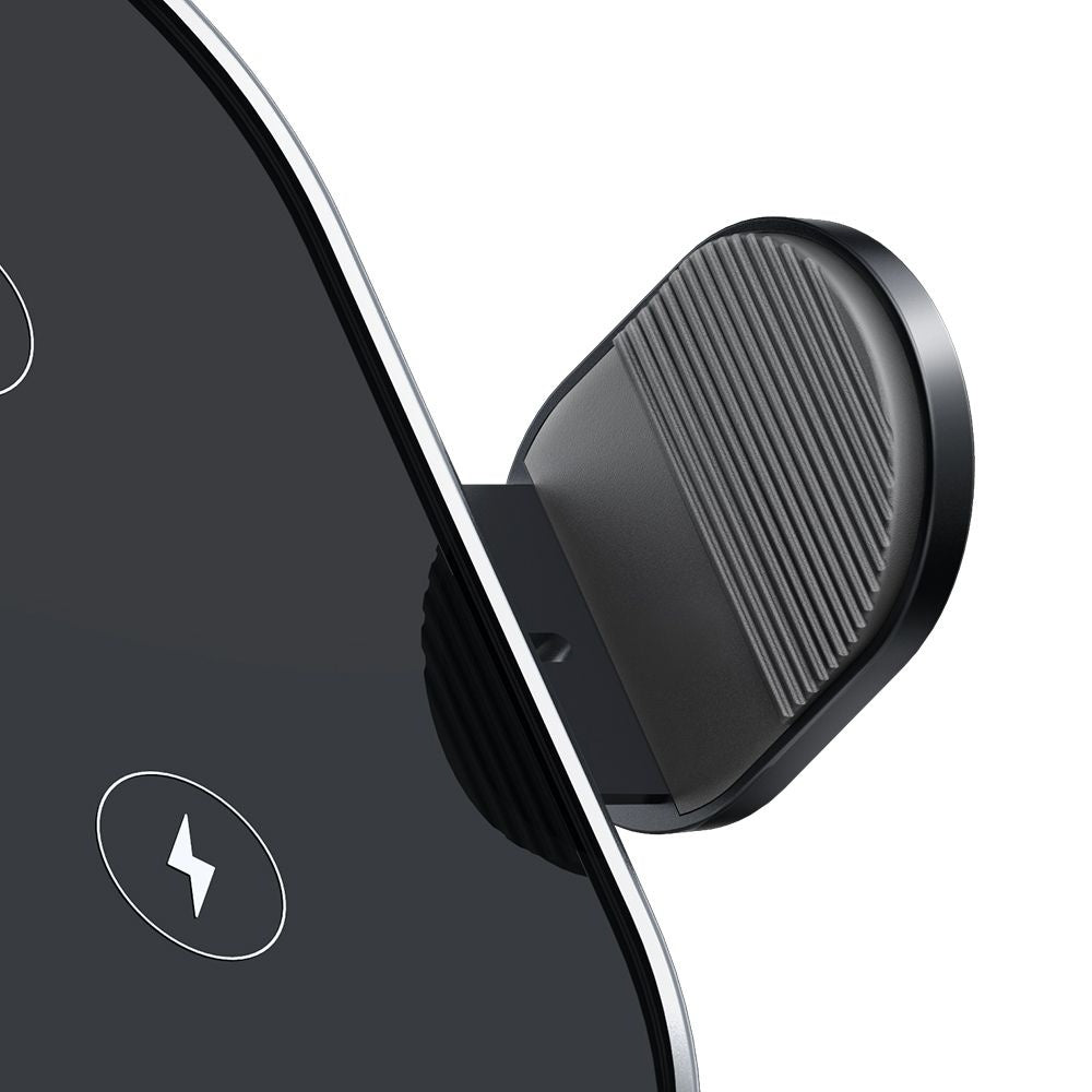 Mcdodo - Car Holder with Wireless Charging (CH-1600) - for Air Vent/Dashboard, Dual Coil, Qi2 15W, One-Hand Operation - Black