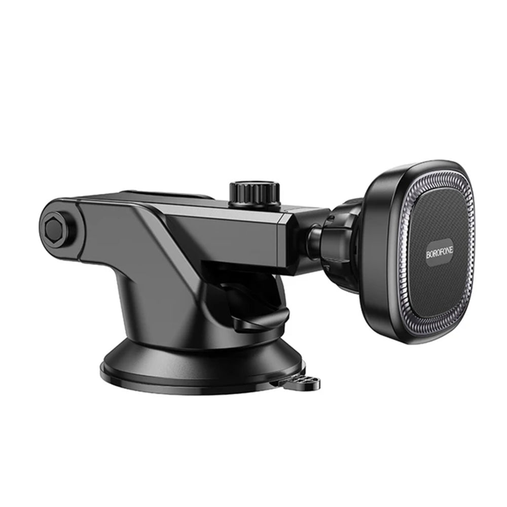 Borofone - Car Holder Ice (BH97) - Magnetic, with Suction Cup, for Dashboard/Windshield, 360° Adjust - Black Gray