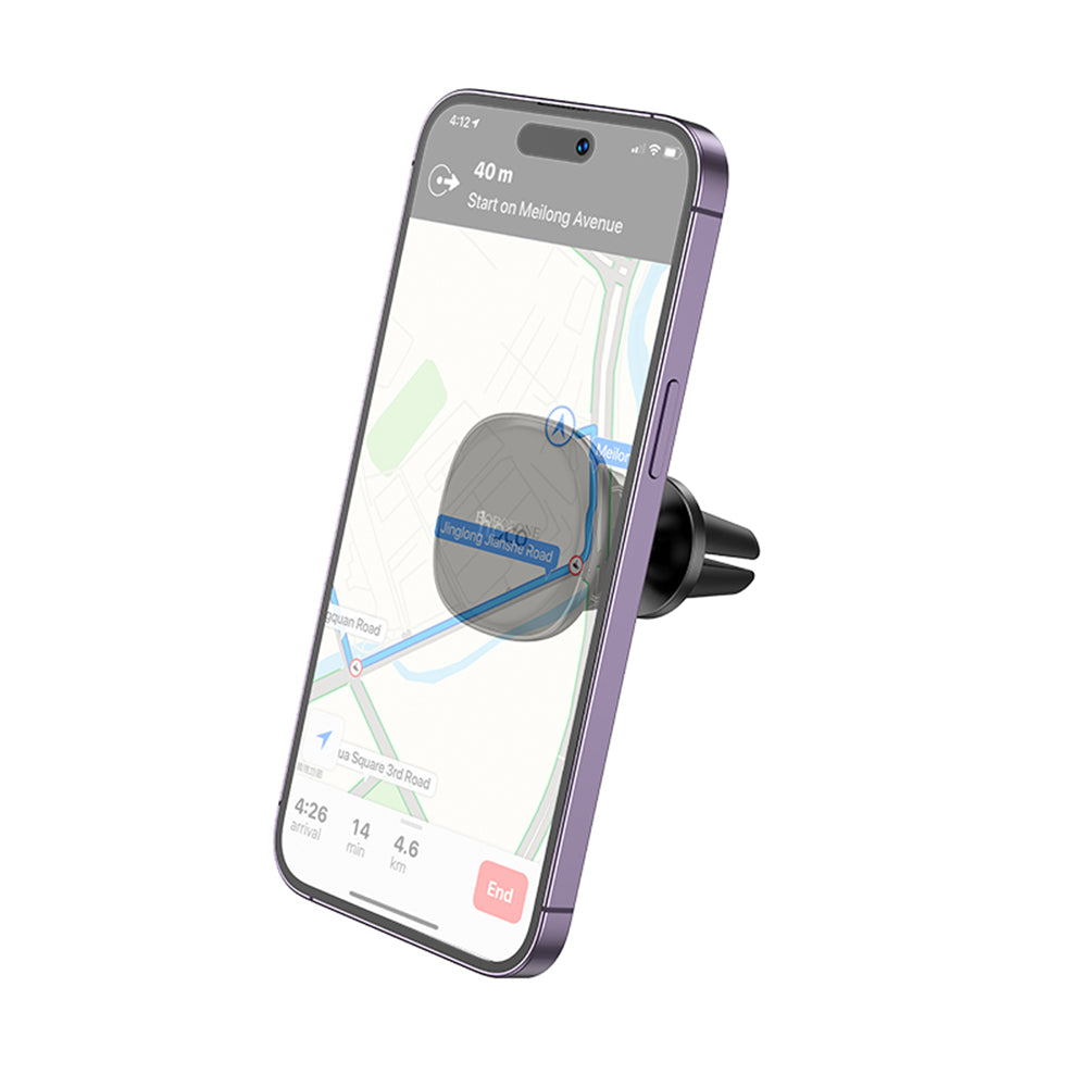 Borofone - Car Holder Cloud (BH102) - Magnetic, for Air Vent, 360° Adjust, 4.5–7 inch Phones - Black