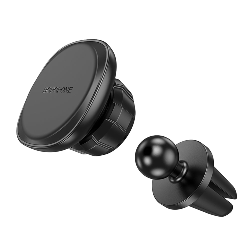 Borofone - Car Holder Cloud (BH102) - Magnetic, for Air Vent, 360° Adjust, 4.5–7 inch Phones - Black