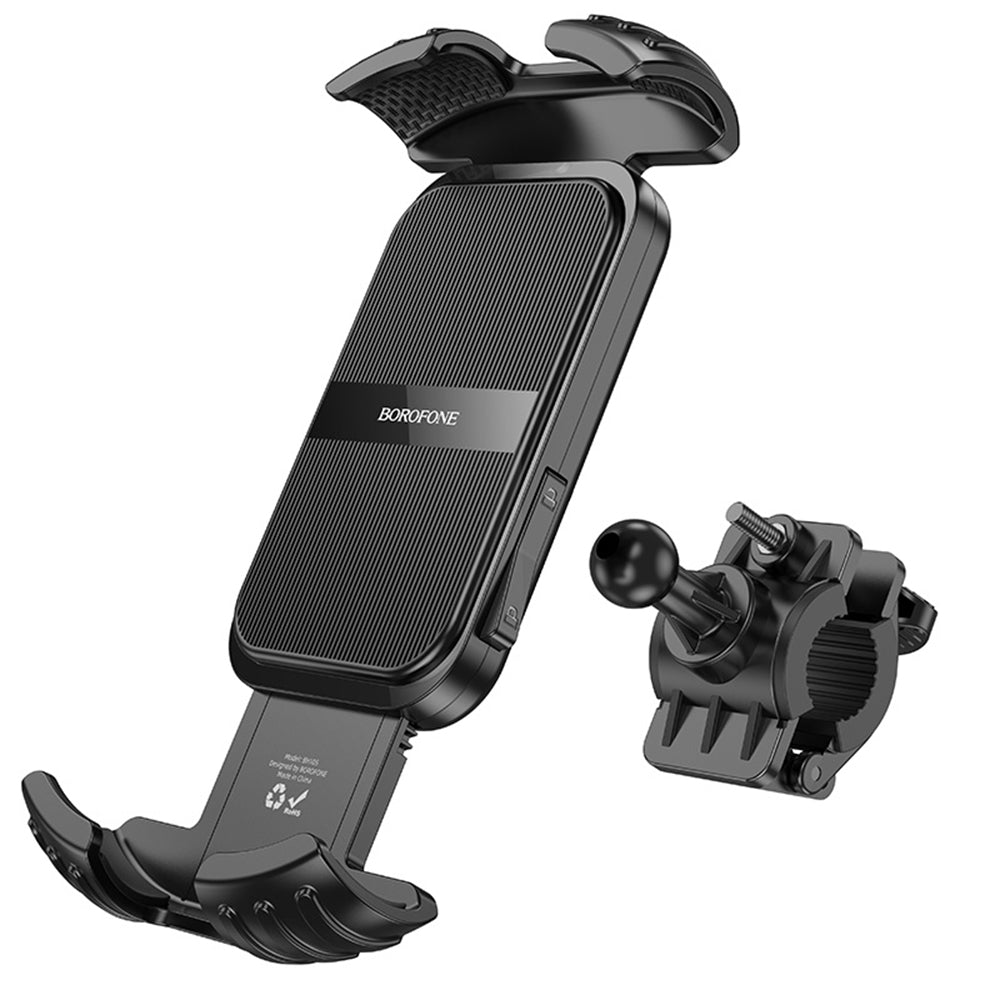 Borofone - Bike Holder Crown Series (BH105) - for Bicycle/Motocycle, 360° Adjustment, 4.7-7 inch - Black