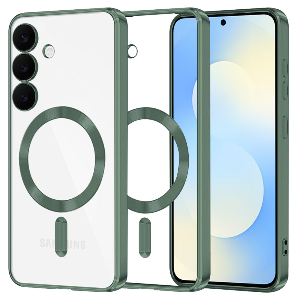 Techsuit - Luxury Crystal MagSafe - Samsung Galaxy S25 FE - Deep Green