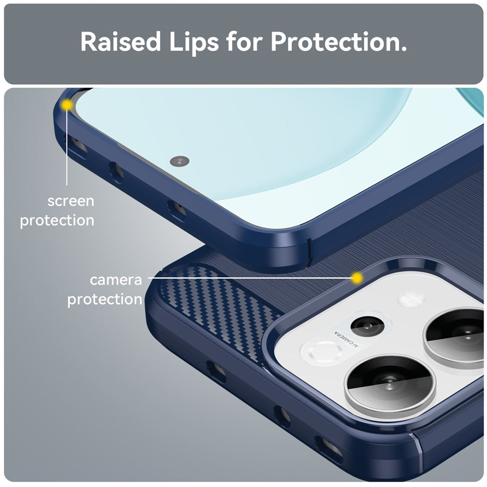 Techsuit - Carbon Silicone - Oppo Reno14 - Blue