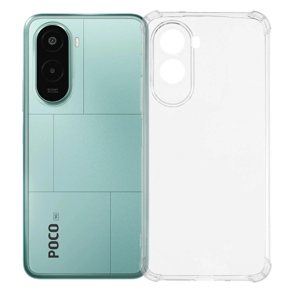 Techsuit - Shockproof Clear Silicone - Xiaomi Poco M7 4G - Clear