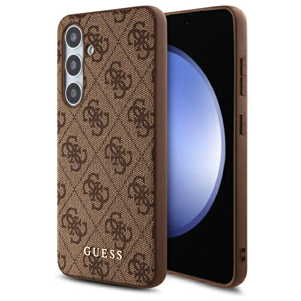 Guess - Hardcase 4G Classic (GUHCS24FEG4GFBR) - Samsung Galaxy S24 FE - Brown