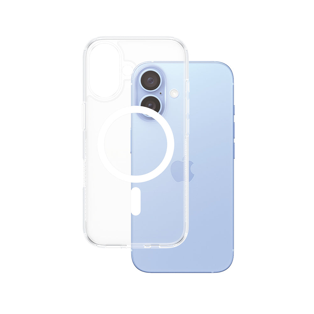 PanzerGlass® - HardCase White MagSafe Series - iPhone 16 - Clear