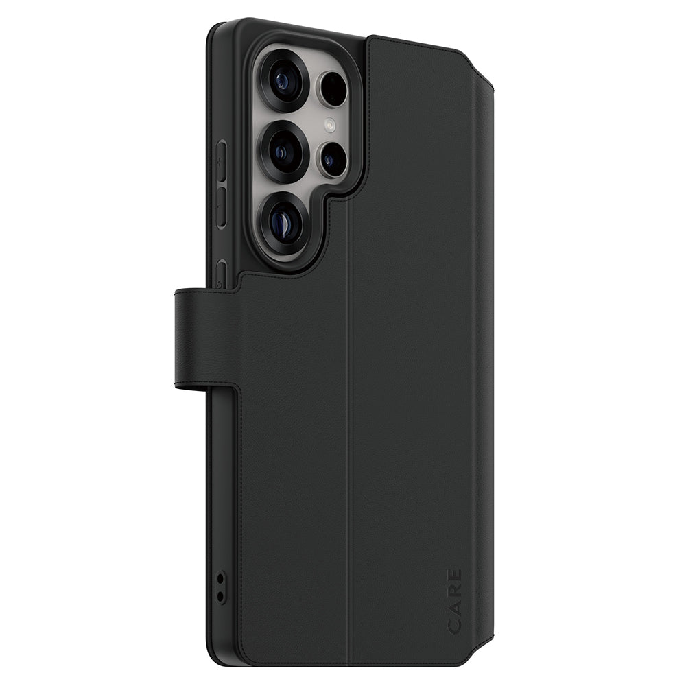 PanzerGlass® - CARE Feature Kickstand Wallet Case - Samsung Galaxy S25 Ultra - Black