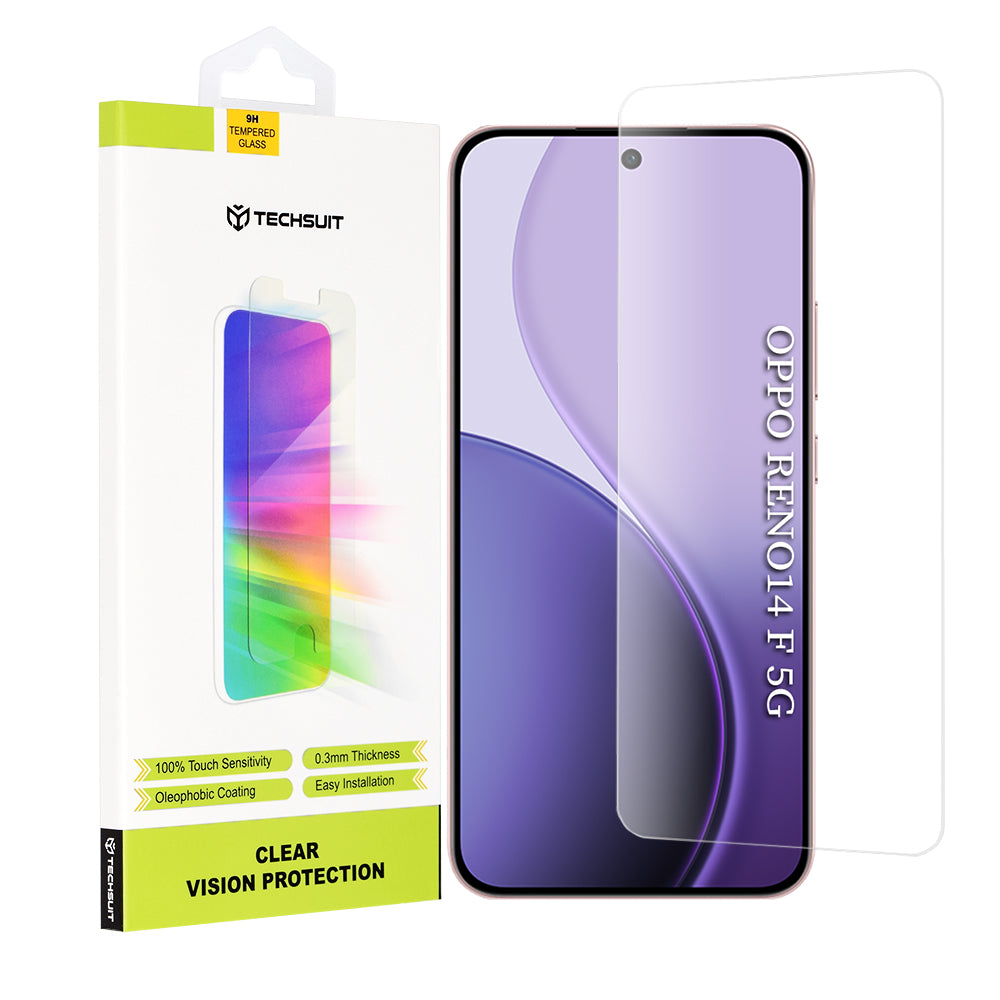 Techsuit - Clear Vision Glass - Oppo Reno14 F / Reno14 FS 5G - Transparent