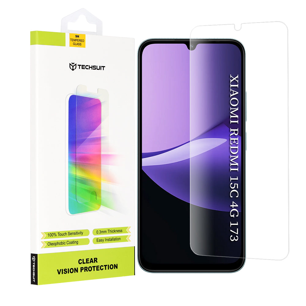 Techsuit - Clear Vision Glass - Xiaomi Redmi 15C 4G / Redmi 15C 5G / Poco C85 4G - Transparent