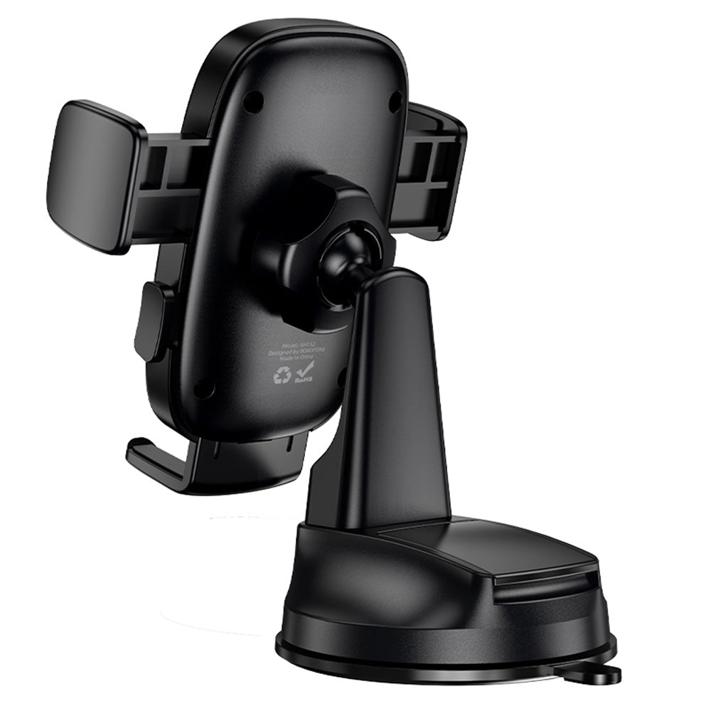 Borofone - Car Holder Follower (BH132) - for Windshield/Dashboard, 4.5-7.0inch - Black