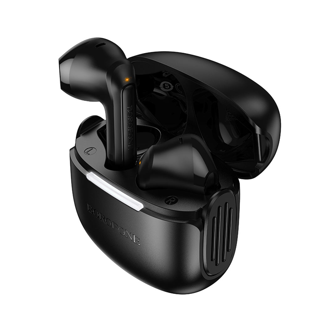 Borofone - Wireless Earbuds High (FQ8) - Bluetooth V5.4, 300mAh, True Wireless, Touch Control - Black