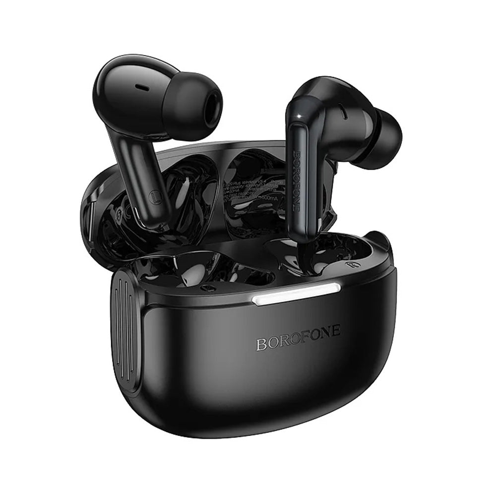 Borofone - Wireless Earbuds Peaceful (FQ9 Plus) - Bluetooth V5.4, ANC + ENC Technologies, 300mAh, Touch Control - Black