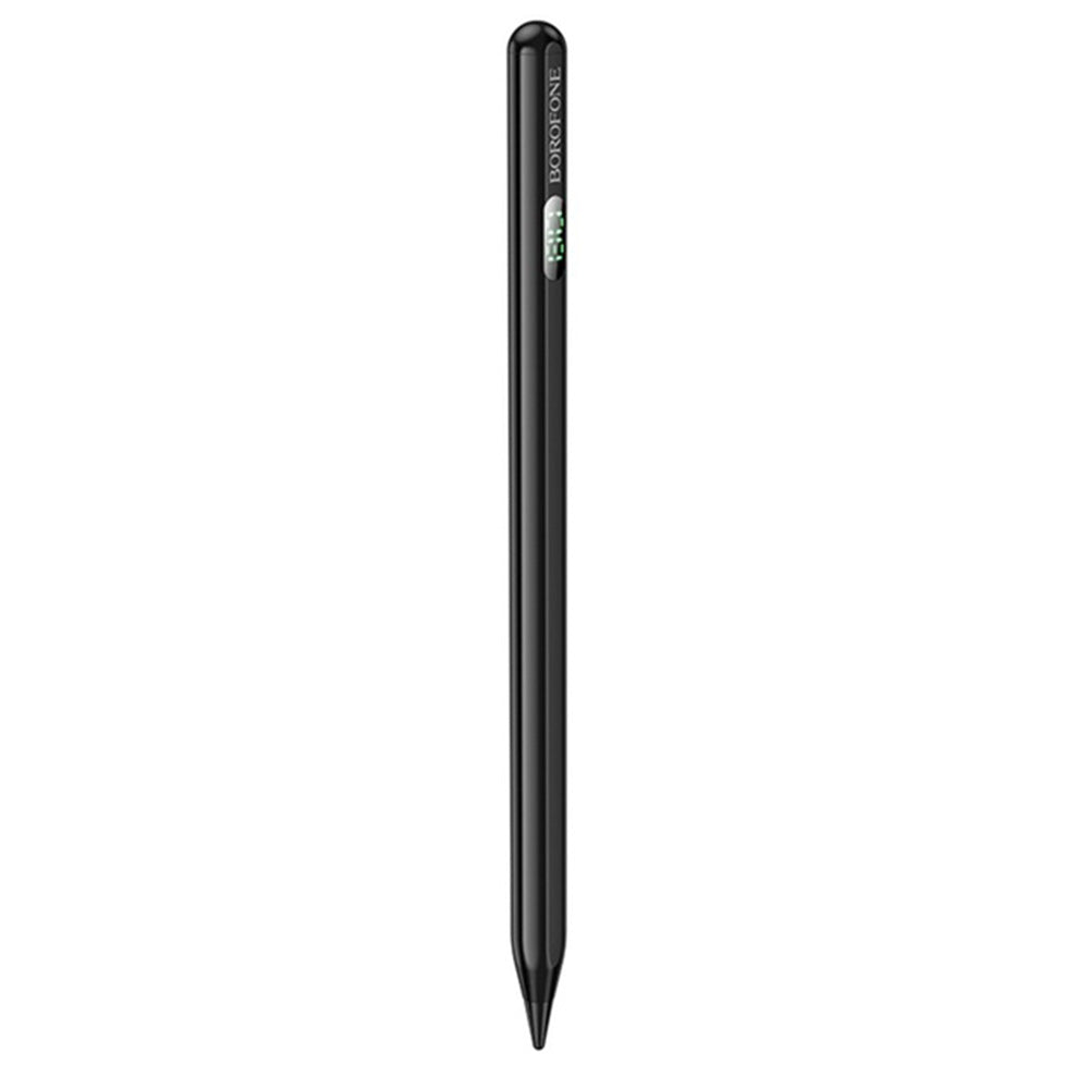 Borofone - Universal Active Capacitive Stylus Pen (BG100) - with Digital Display, 130mAh, Aluminum Alloy - Black