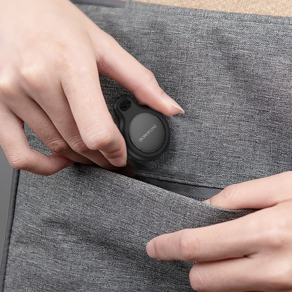 Borofone - Smart Positioning Anti-lost Device Exquisite (BC101) - Compatible Apple Find My (iOS Only), 230mAh - Midnight Black