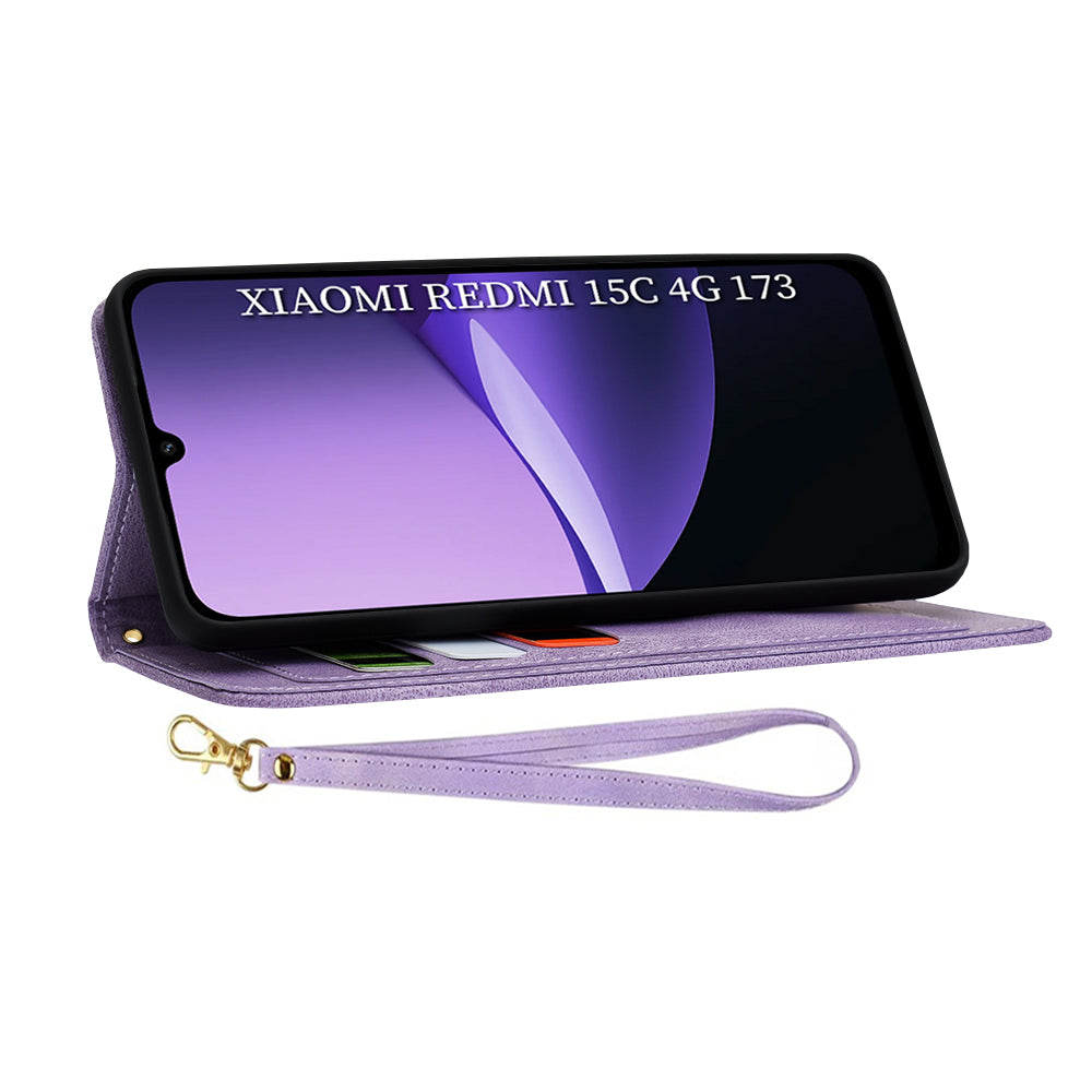 Techsuit - FlipCraft - Xiaomi Redmi 15C 4G / Redmi 15C 5G - Mysterious Purple