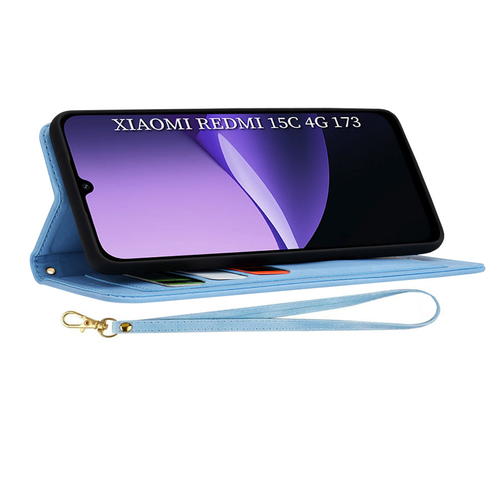 Techsuit - FlipCraft - Xiaomi Redmi 15C 4G / Redmi 15C 5G - Vibrant Blue