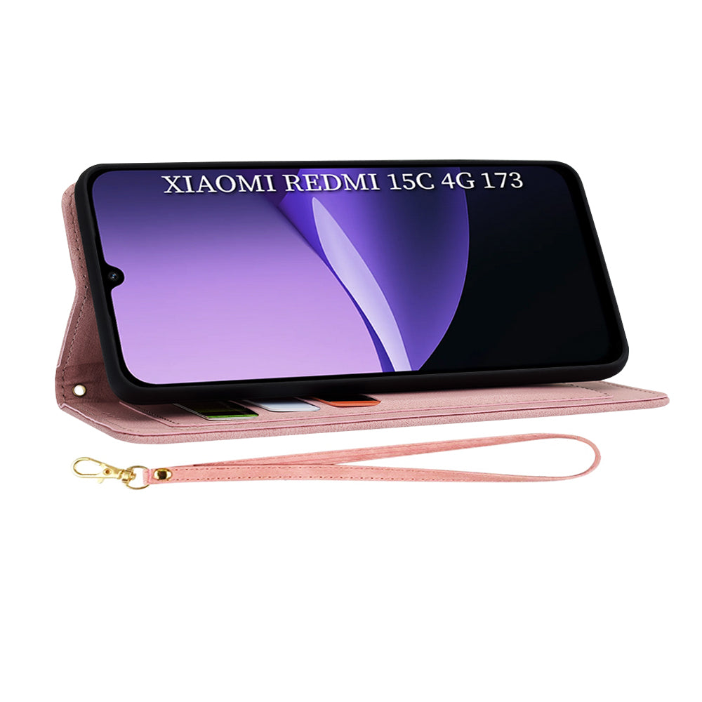 Techsuit - FlipCraft - Xiaomi Redmi 15C 4G / Redmi 15C 5G - Sweetheart Pink