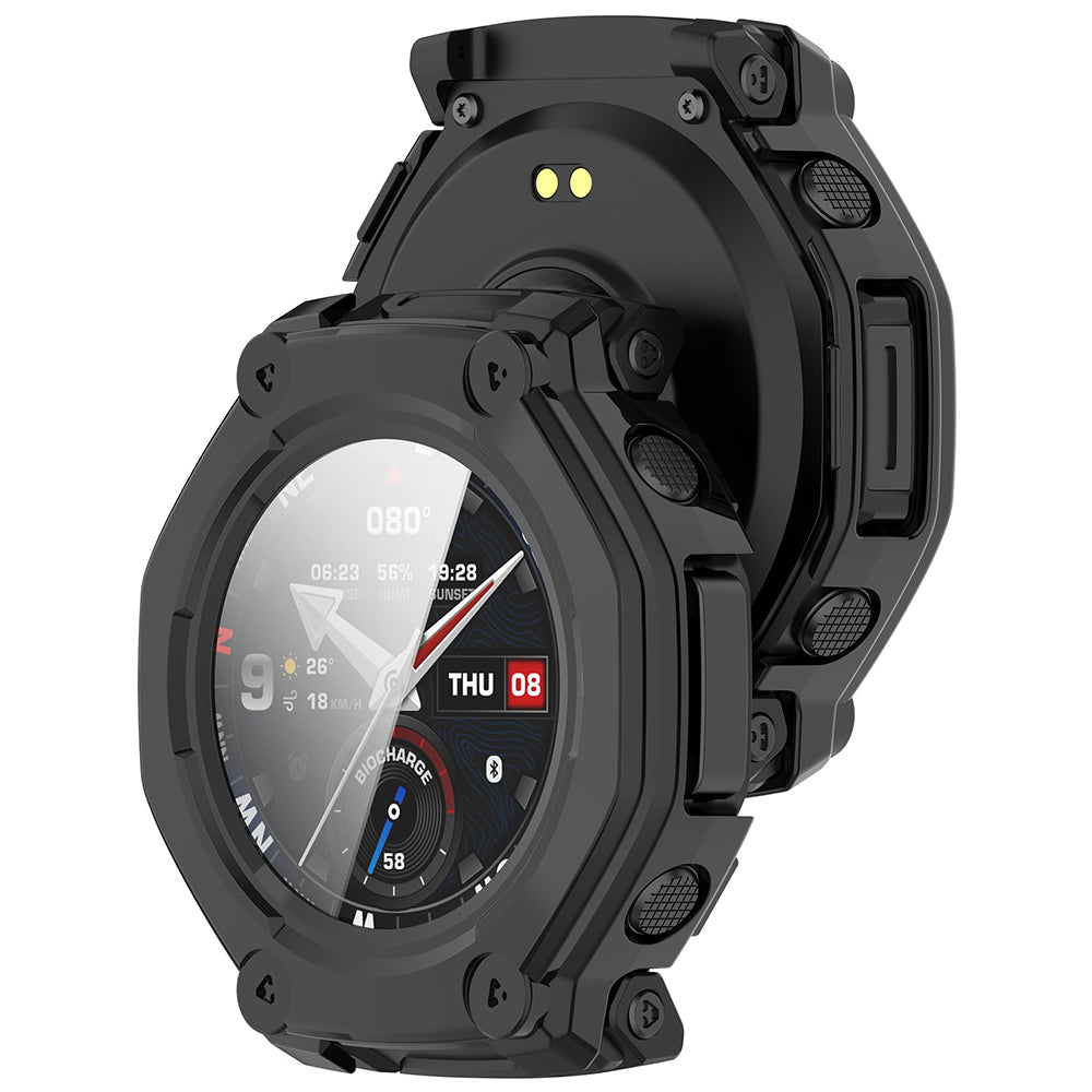 Techsuit - Defense360 Pro + Screen Protector - Amazfit T-Rex 3 Pro - Black