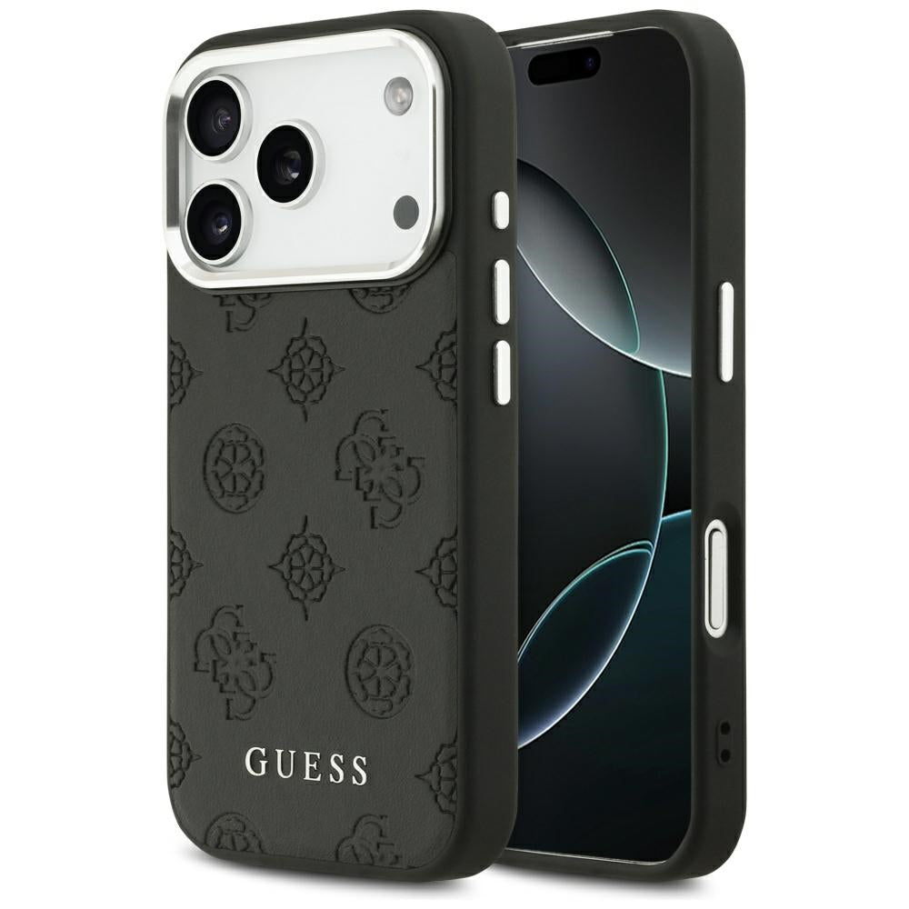 Guess - Peony Hot Stamp Script MagSafe (GUHMP17LPSPOSSSK) - iPhone 17 Pro - Black