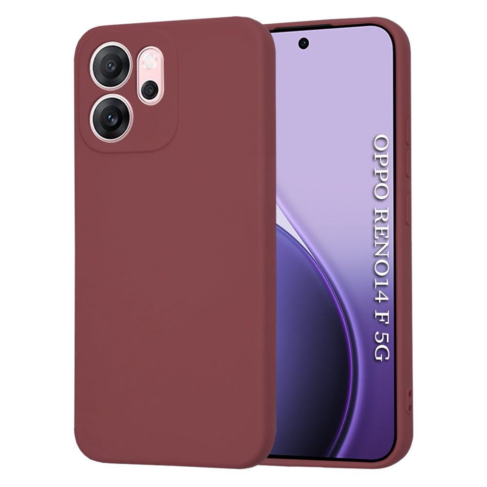 Techsuit - SoftFlex - Oppo Reno14 F / Reno14 FS 5G - Plum Red