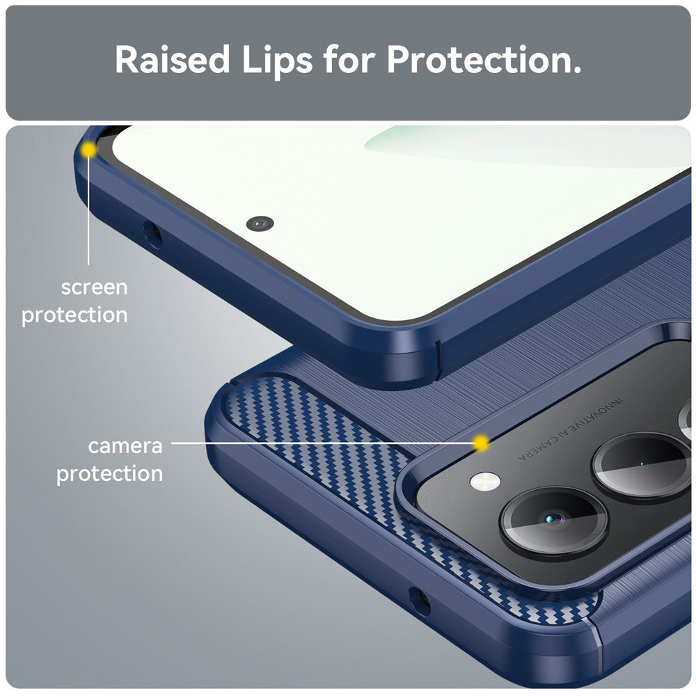 Techsuit - Carbon Silicone - Xiaomi Redmi 15 4G / Redmi 15 5G - Blue