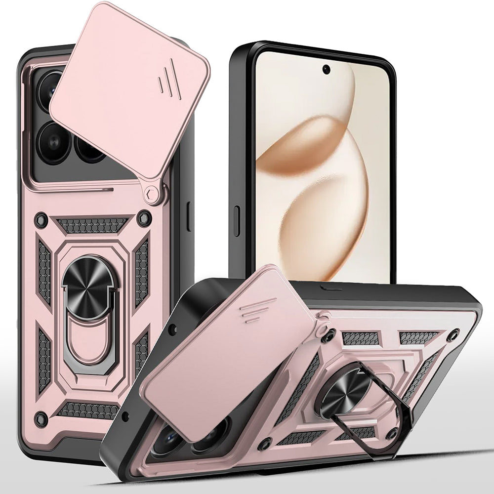 Techsuit - CamShield Series - Honor 400 Smart 5G / 400 Smart 4G / X7d 4G - Rose Gold
