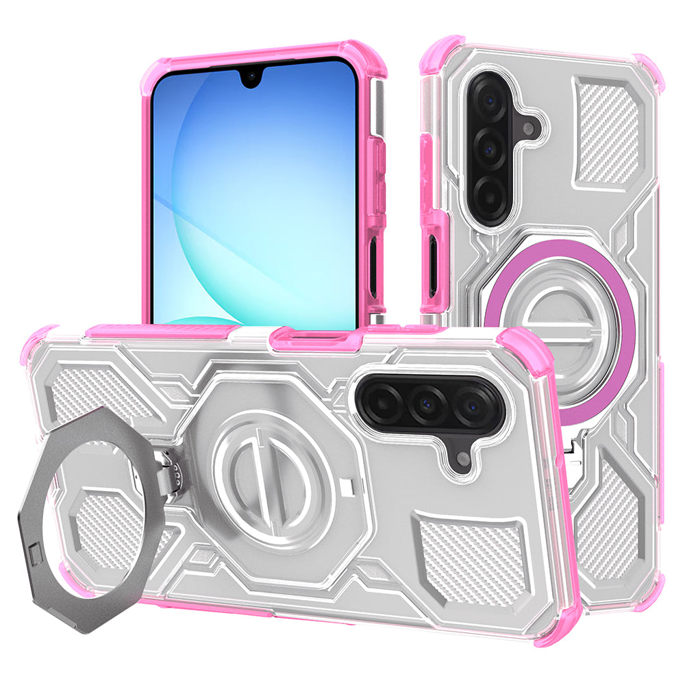 Techsuit - Carbon Shield PRO - Samsung Galaxy A17 5G / A17 4G - Pink Transparent