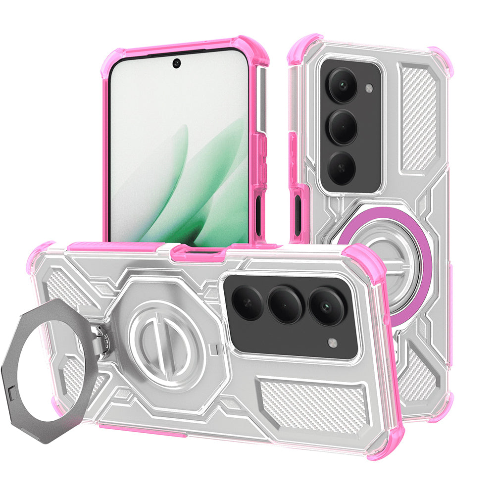 Techsuit - Carbon Shield PRO - Xiaomi Redmi 15 4G / Redmi 15 5G - Pink Transparent