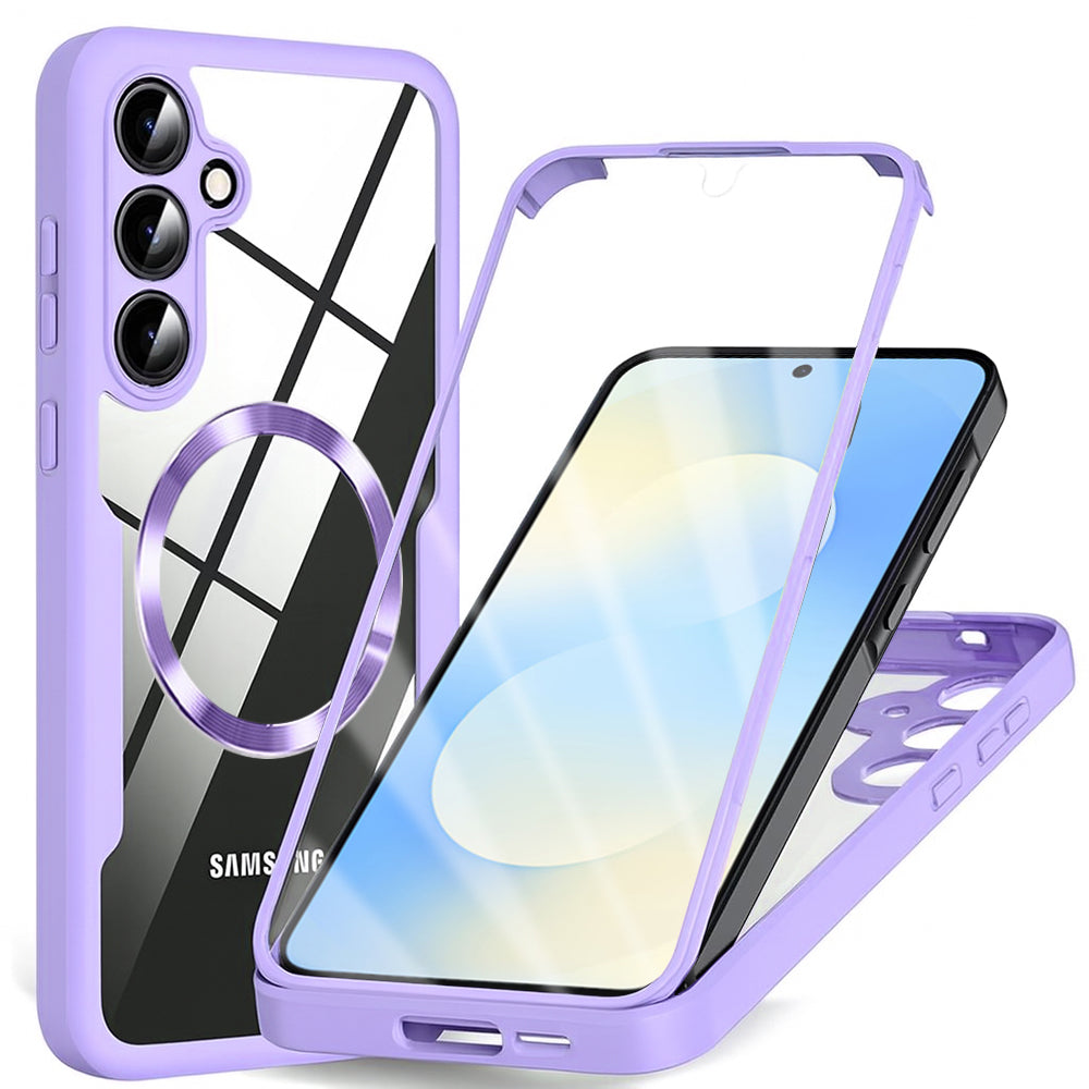 Techsuit - ColorVerse 360 MagSafe Series + Screen Protector - Samsung Galaxy S25 FE - Purple