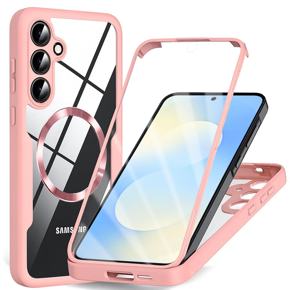 Techsuit - ColorVerse 360 MagSafe Series + Screen Protector - Samsung Galaxy S25 FE - Pink