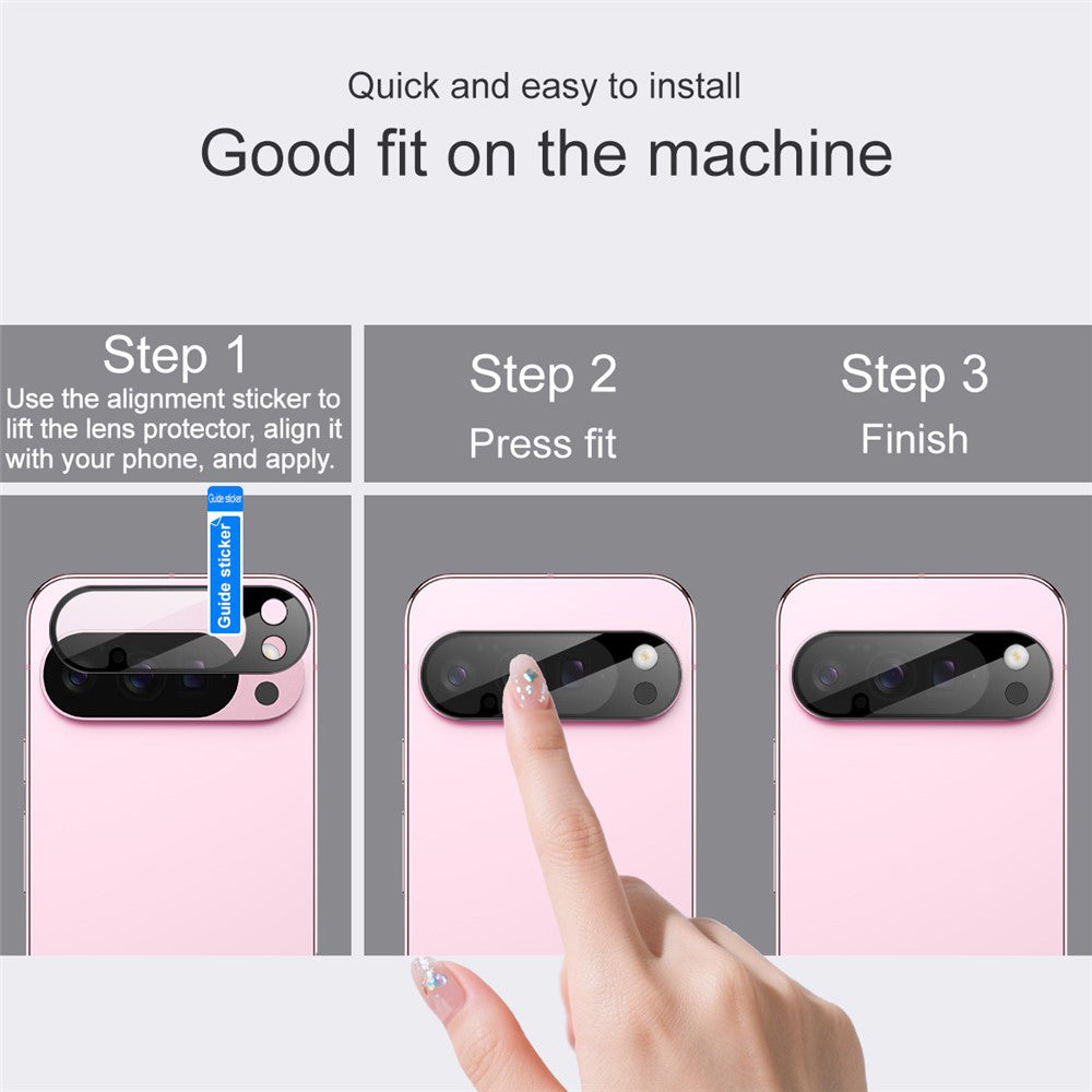 Techsuit - Full Camera Glass - Google Pixel 10 Pro - Black