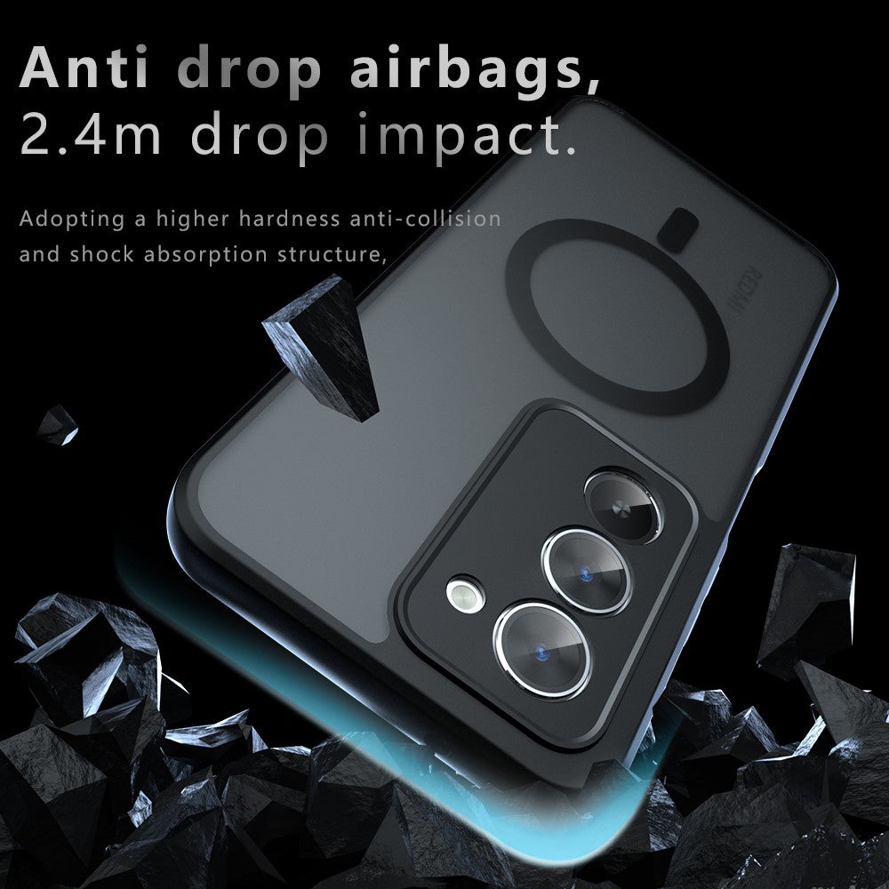 Techsuit - PureFrost MagSafe - Xiaomi Redmi 15 4G / Redmi 15 5G - Frosted Black