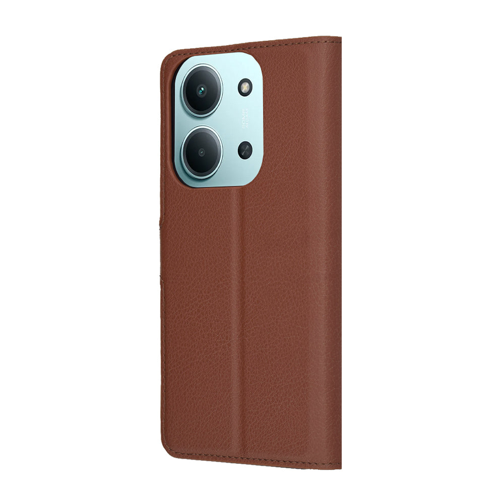 Techsuit - Leather Folio - Xiaomi Redmi 15C 4G / Redmi 15C 5G / Poco C85 4G - Brown