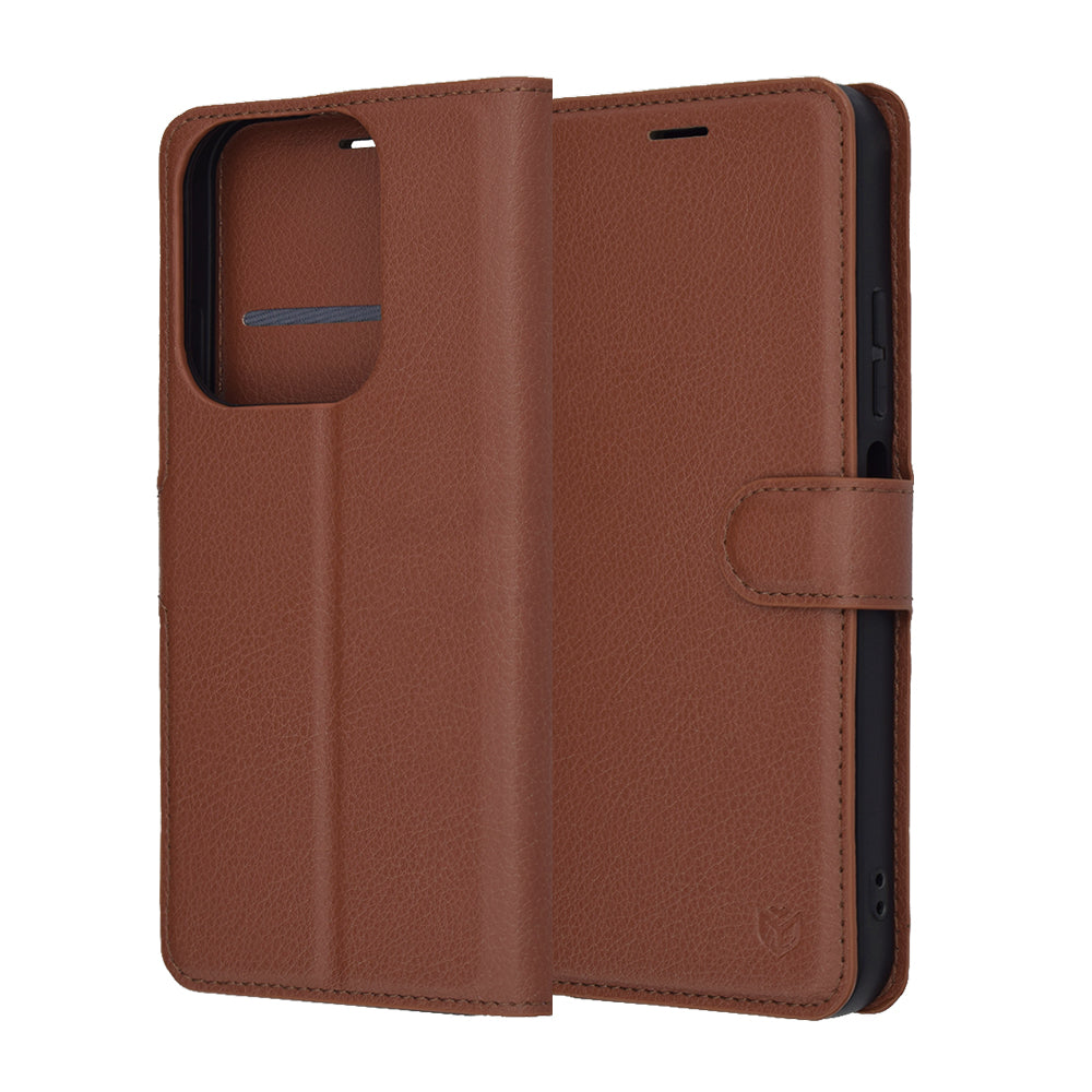Techsuit - Leather Folio - Xiaomi Redmi 15C 4G / Redmi 15C 5G / Poco C85 4G - Brown