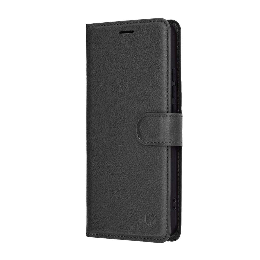 Techsuit - Leather Folio - Oppo Reno14 F / Reno14 FS 5G - Black