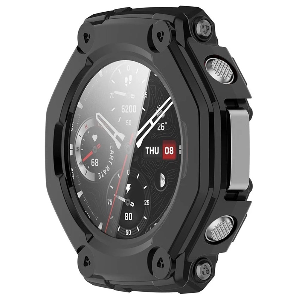 Techsuit - Defense360 Pro + Screen Protector - Amazfit T-Rex 3 - Black
