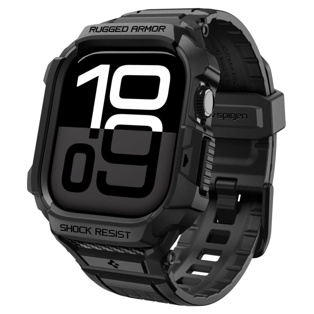 Spigen - Rugged Armor Pro V2 - Apple Watch 10 42mm / Watch 11 42mm - Matte Black
