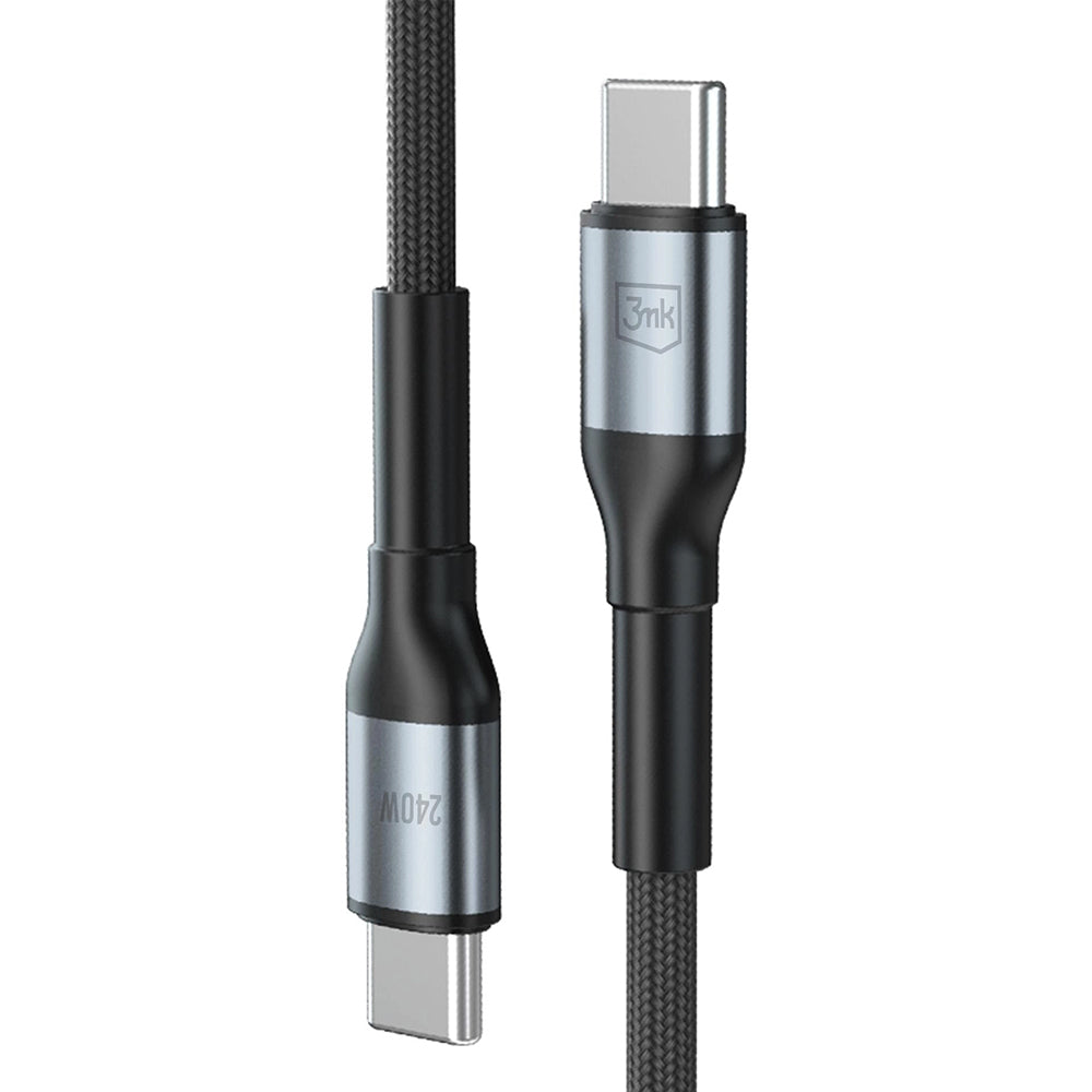 3mk - Data Cable Hyper N-Series - Type-C to Type-C, Ultra Fast Charge, 240W, 48V/5A, 2m - Black