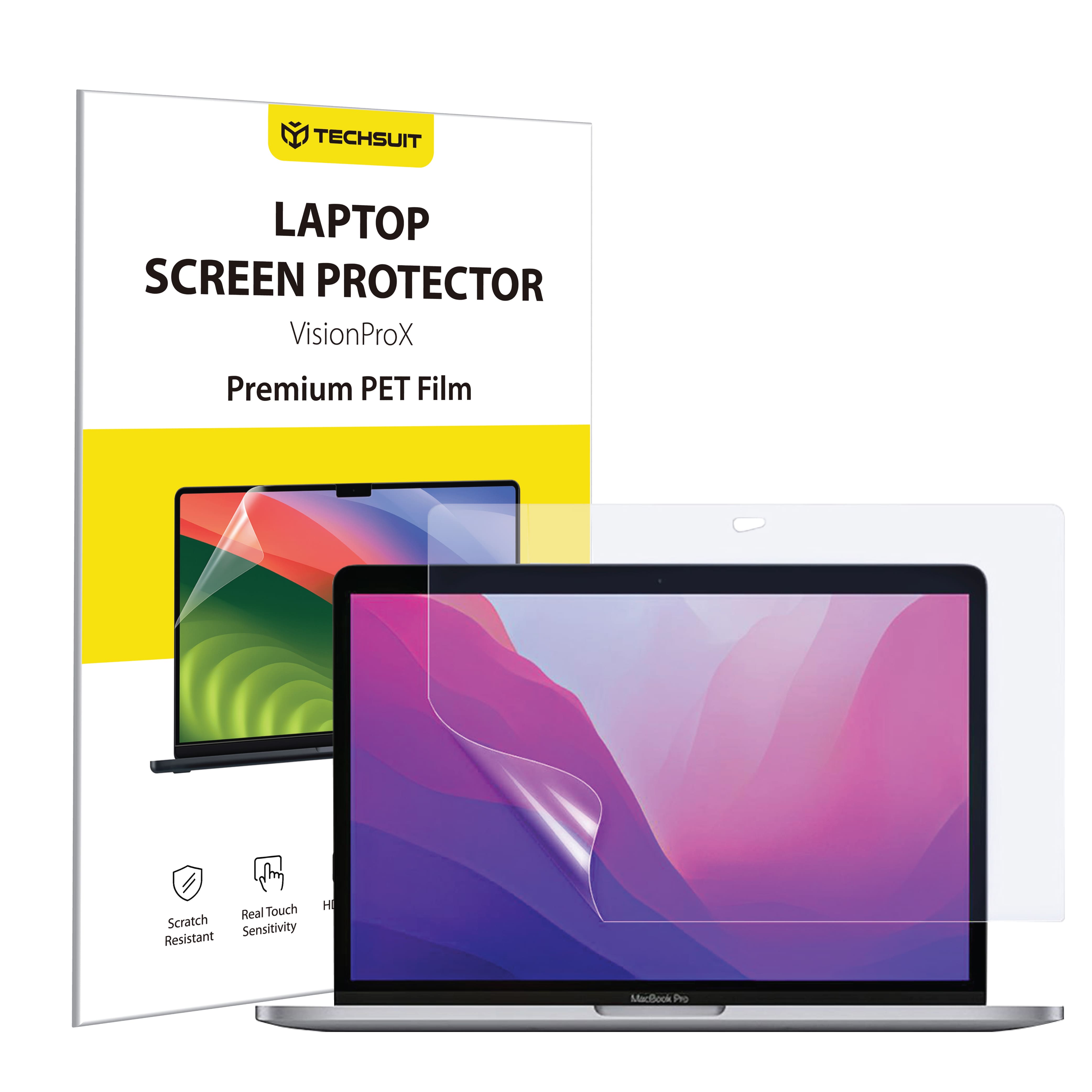 Techsuit - VisionProX Anti-Blue Light - MacBook Pro 13" (2016/2018/2019/2020/2022) - Matte Clear