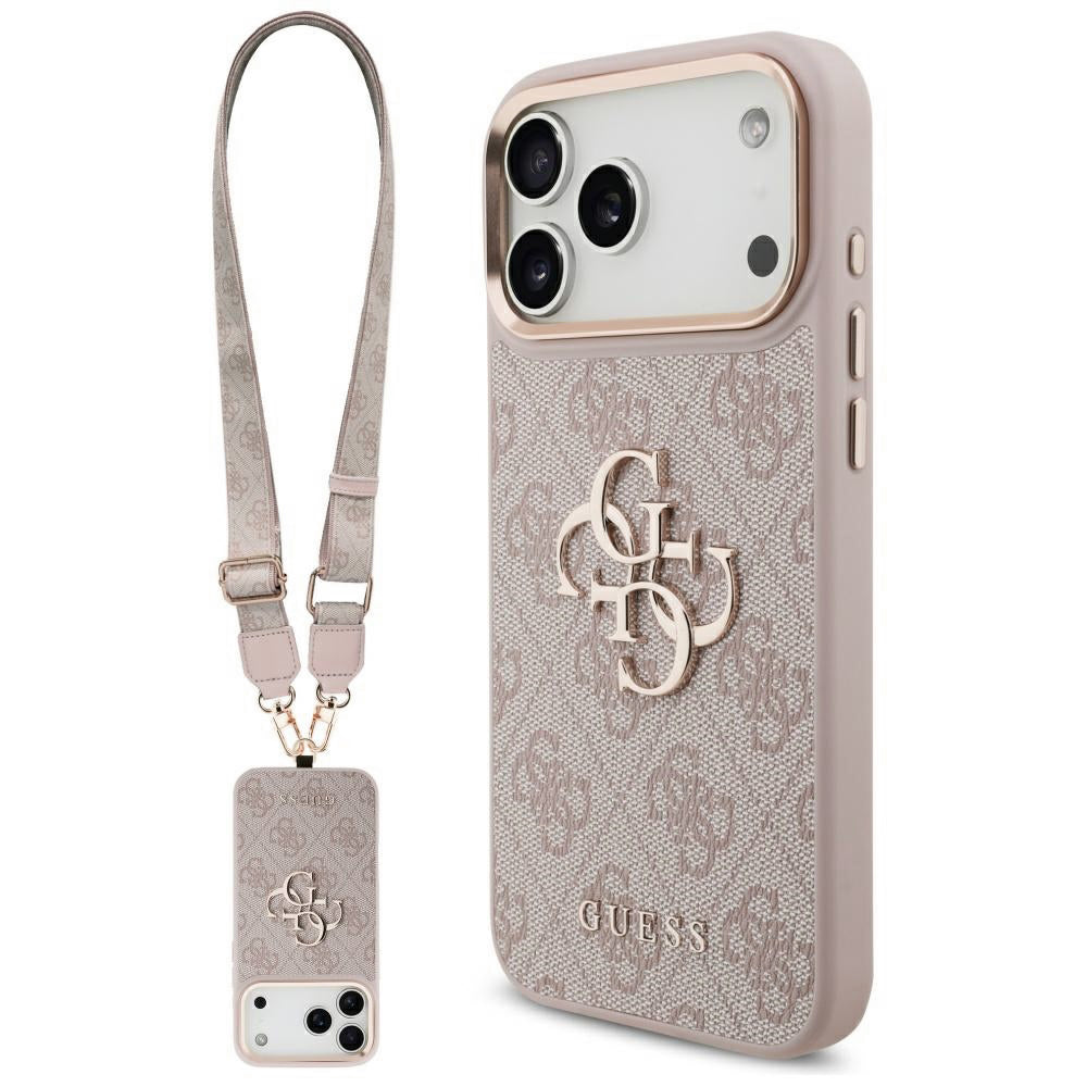 Guess - Big 4G Classic Logo with Big Strap Metal Buttons (GUHCP17XP4G4BCSP) - iPhone 17 Pro Max - Pink