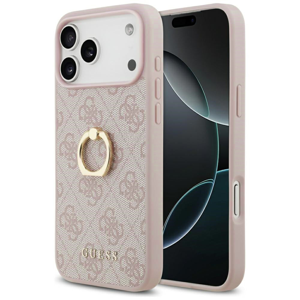 Guess - Hardcase 4G Ring Stand (GUHCP17X4GMRPI) - iPhone 17 Pro Max - Pink