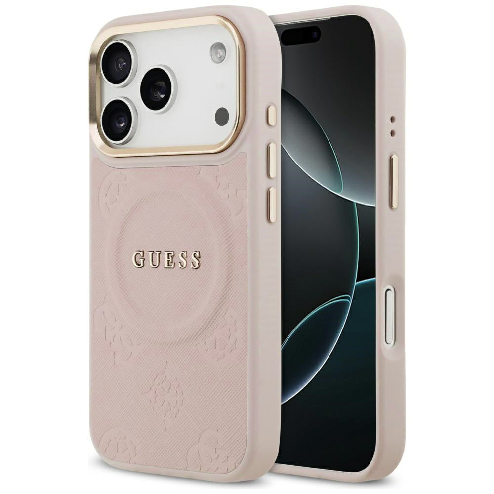 Guess - Peony Hot Stamp MagSafe (GUHMP17LPSAMSECP) - iPhone 17 Pro - Pink