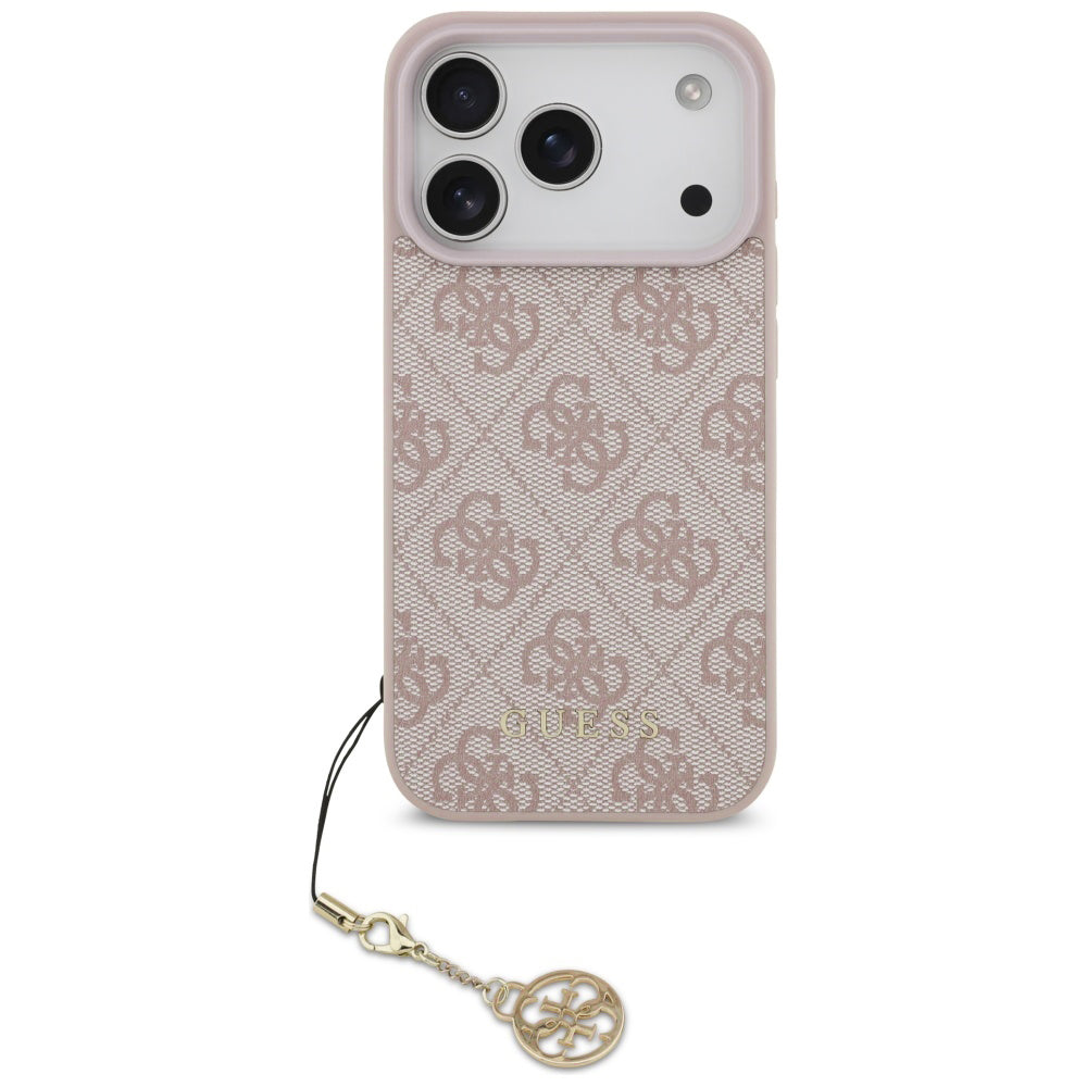 Guess - Hardcase 4G Charm Cradle MagSafe (GUHMP17LGF4GCP) - iPhone 17 Pro - Pink