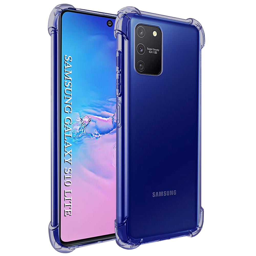 Techsuit - Shockproof Clear Silicone - Samsung Galaxy S10 Lite - Smoke Black