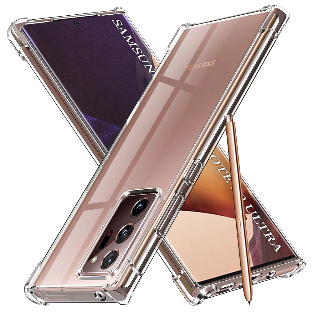 Techsuit - Shockproof Clear Silicone - Samsung Galaxy Note 20 Ultra 4G / Note 20 Ultra 5G - Clear