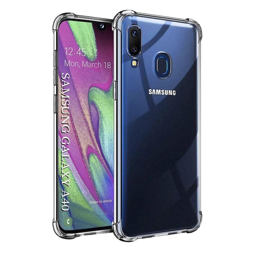Techsuit - Shockproof Clear Silicone - Samsung Galaxy A40 - Clear