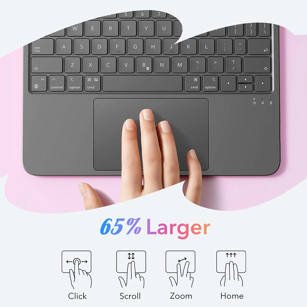 ESR - Flex Keyboard Case - iPad 10 (2022) 10.9 / 11 (2025) - Dark Gray